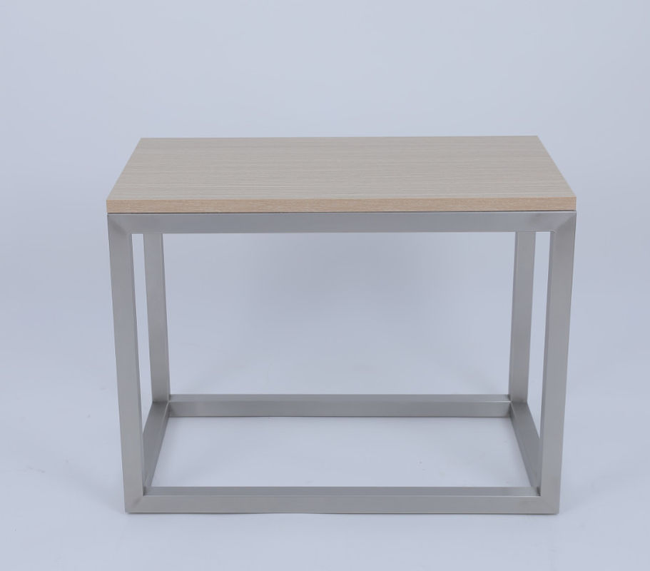 Custom Wood Top Rectangle Side Table For Hilton Hotel