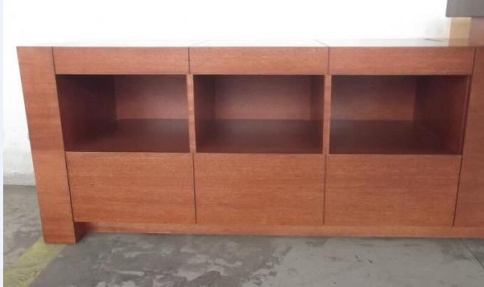 Scrivania a forma di L con i cassetti dello scorrevole/Cherry Wood Desk montato 1