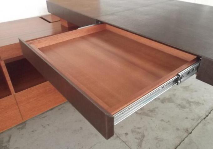 Scrivania a forma di L con i cassetti dello scorrevole/Cherry Wood Desk montato 2