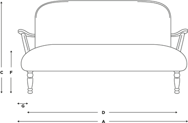 Salone antico di tela elegante Sofa With Wooden Handle di Loveseat 2 Seater 0