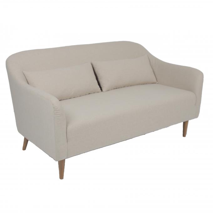 ODM classico 2 di tela Seater Sofa With Wooden Leg 0