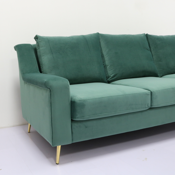 Salone Sofa With Metal Leg del ODM di Forest Green 0