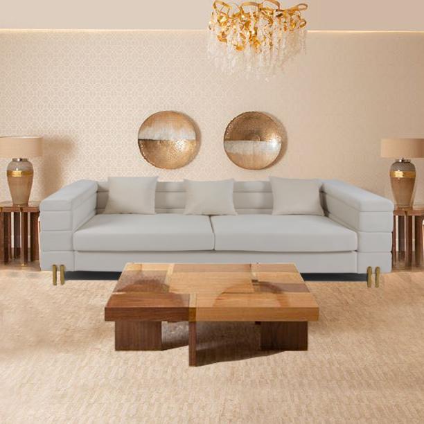 3 il velluto di Seater 70cm ha trapuntato Sofa With Slim Metal Leg 2