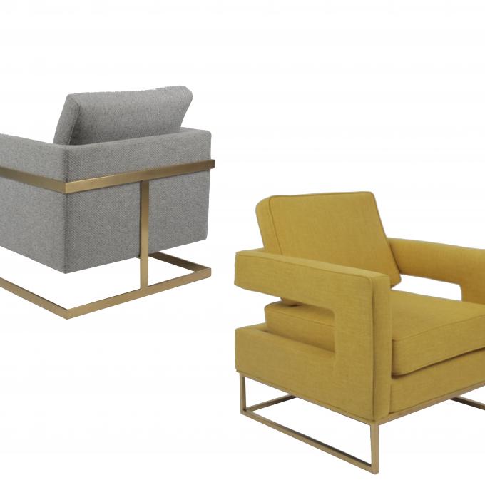 Singole sedie di salotto domestiche di accento di 83x75x85cm 1