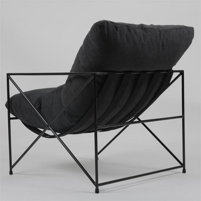 Tessuto pigro Sofa With Down Filling del ODM di svago del ferro battuto singolo 2