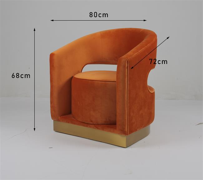 salone Sofa With Hollow Design Back di svago di 68cm H 0