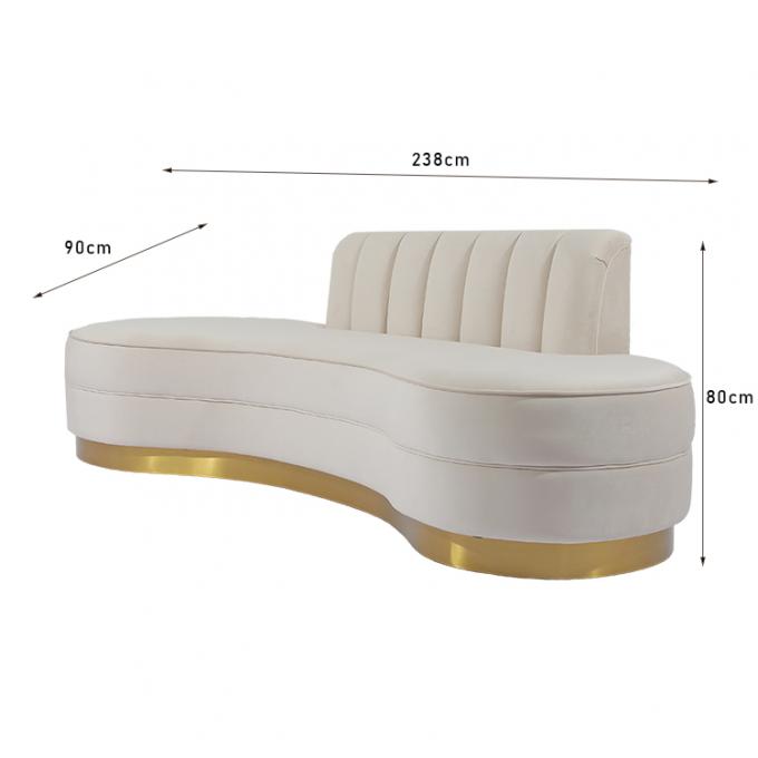 Larghezza moderna del sofà 238cm del salone della mobilia di stile 0
