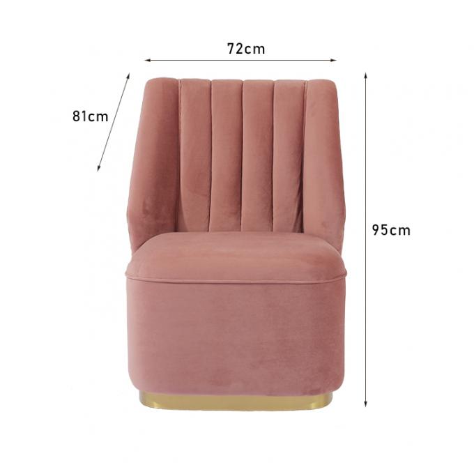 Lo stile nordico ha trapuntato l'altezza moderna del sofà 95cm del tessuto del velluto di rosa 0
