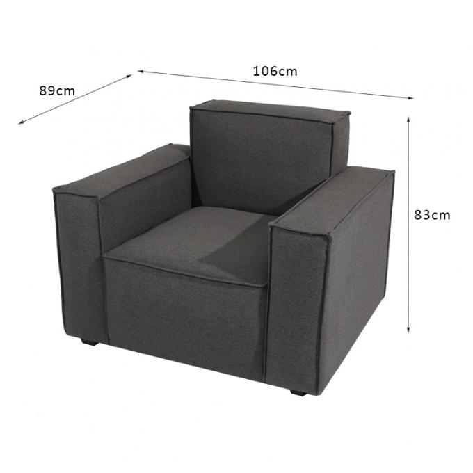 Gli strati alla moda del salone della singola persona di svago nordico quadrano 106*89*83cm 0
