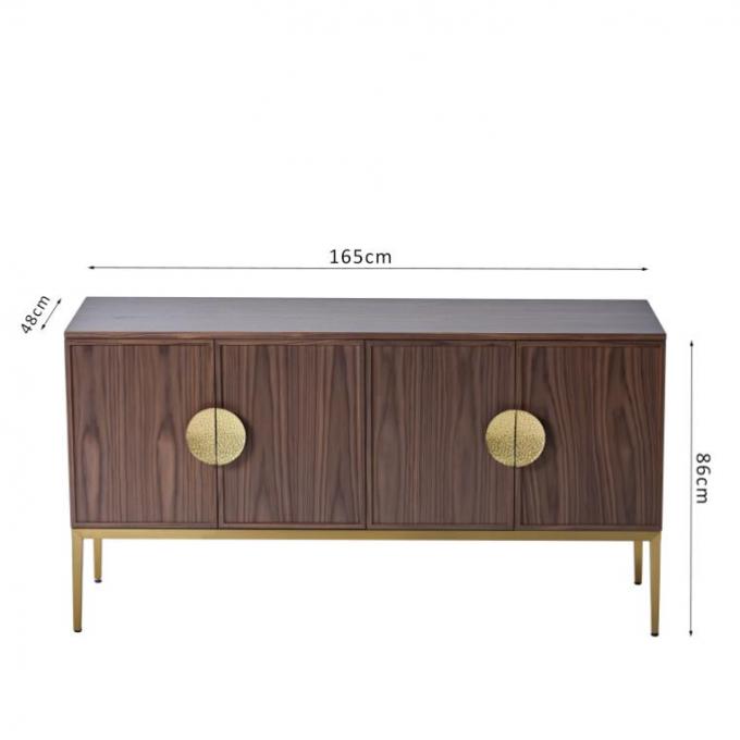 Legno solido della mobilia della camera da letto dell'albergo di lusso del supporto del Governo TV del vino di H86cm 0