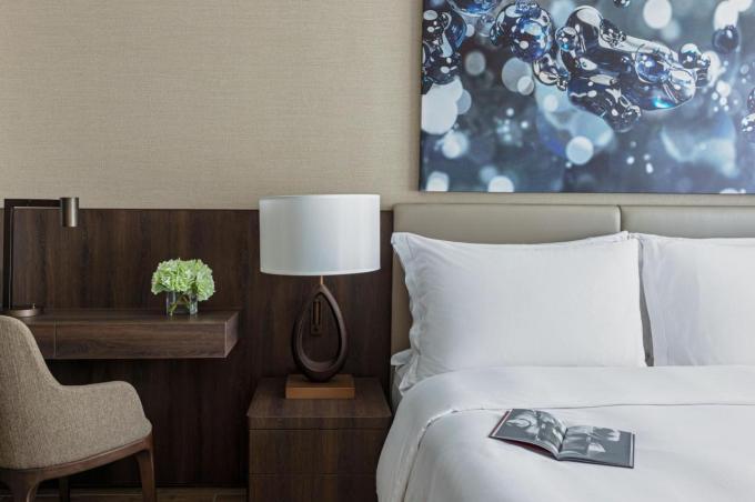 Cinque insiemi di camera da letto di lusso della mobilia della stella per l'hotel 0