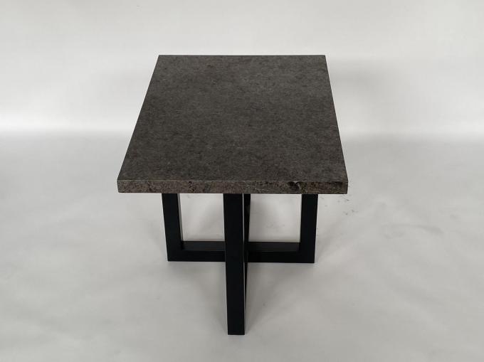 Moderno di lusso del lato del letto della pietra del tavolino da salotto della base superiore di acciaio inossidabile 3