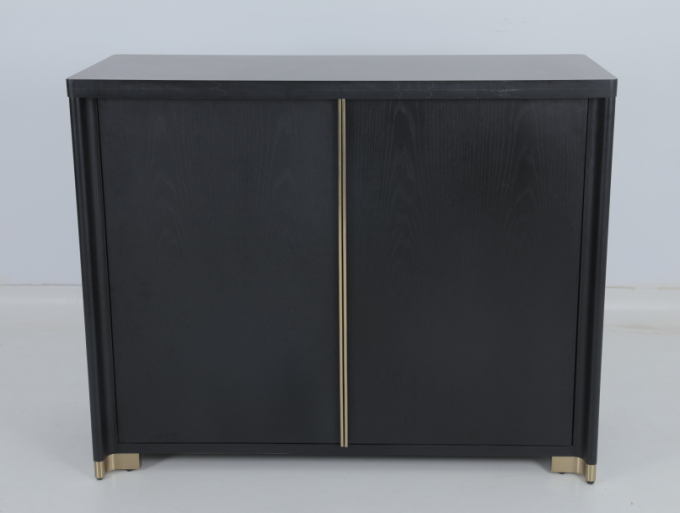No Folded Black Modern Credenza Per Hotel 3-5 Stelle 1
