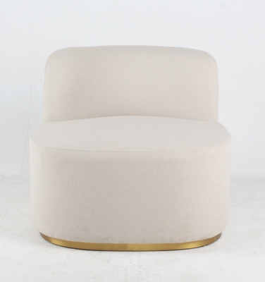 comprare Stile moderno del tessuto del salone di Boucle di accento della sedia bianca di svago fabbricazione online