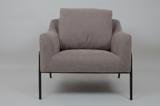 comprare Struttura moderna del metallo di Sofa Upholstered Grey With Black del salone di modo fabbricazione online