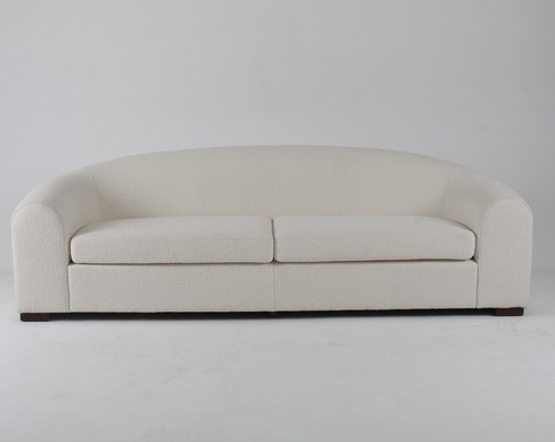 comprare Salone bianco di lusso e moderno Sofa With Wooden Legs di Boucle fabbricazione online