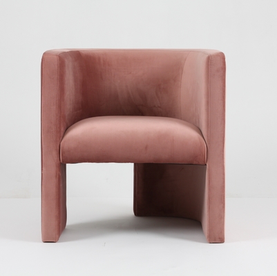 comprare Progettazione moderna ricoperta sedia rosa di lusso del salone di svago del velluto fabbricazione online