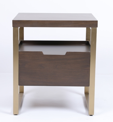comprare Mobilia domestica di lusso dell'hotel di comodino della struttura del metallo e di legno e della camera da letto fabbricazione online