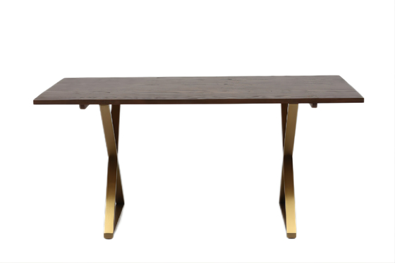 comprare Tavolo da pranzo di legno del MDF della cima del ferro di Modern Family grigio fabbricazione online