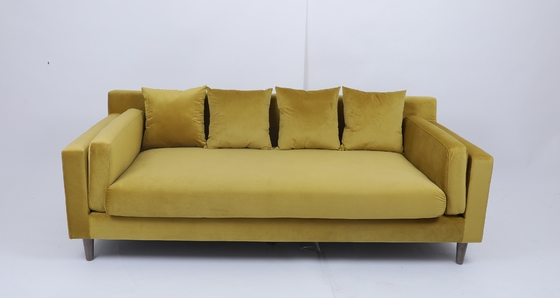 comprare Velluto trapuntato 3 Seater Sofa Set For Living Room sezionale modulare del bottone fabbricazione online