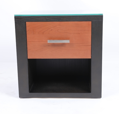 comprare Maniglia domestica di legno dell'hotel del comodino di due colori e della camera da letto della mobilia del metallo fabbricazione online