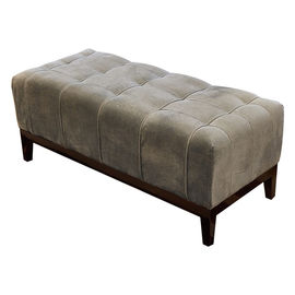 comprare Banco lungo stile americano di stoccaggio dell'ottomano per la camera da letto, rivestimento di legno di Brown scuro fabbricazione online