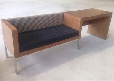 comprare Unità di legno con il banco dei bagagli, unità dello scrittorio di scrittura dell'hotel dello scrittorio della struttura del metallo fabbricazione online