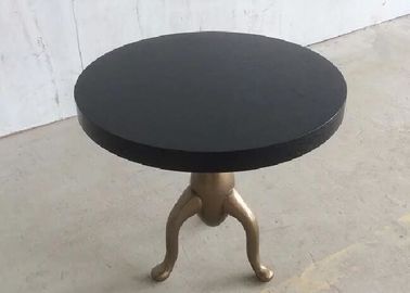 comprare Tabelle di legno antiche di base metallica della sala da pranzo per ospitalità, diametro 36*30H fabbricazione online