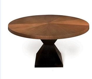 comprare Tavolo da pranzo solido del quadro/tondo quercia, tavolo da pranzo rotondo su ordinazione del piedistallo fabbricazione online
