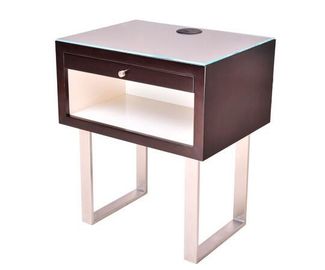 comprare Supporto di legno solido di notte della camera da letto per le Tabelle cinque stelle del lato del letto della pagina metallo/dell'hotel fabbricazione online