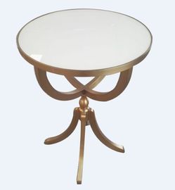 comprare Piccolo diametro 18*24 della Tabella di estremità del piedistallo del tavolino da salotto della cima bianca del quarzo fabbricazione online