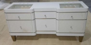 comprare Governo di stoccaggio bianco del bagno della quercia di colore con i cassetti, cima di pietra del quarzo fabbricazione online