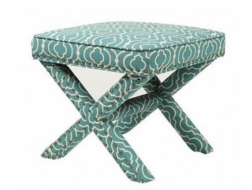 comprare Banco trasversale di legno dell'ottomano della camera da letto con la gamba di stoccaggio X, stile francese fabbricazione online