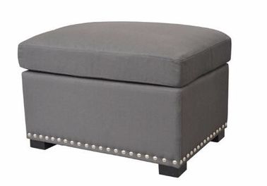 comprare Il cubo moderno dell'ottomano di stoccaggio della tappezzeria per la camera da letto, ha lucidato Chrome fabbricazione online