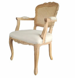 comprare Stile francese della sedia di legno di svago della tappezzeria del tessuto per il salone che pranza sedia fabbricazione online