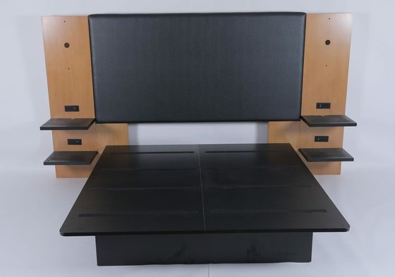 comprare In legno vinile imbottito King Headboard Arredamento per camera da letto per hotel fabbricazione online