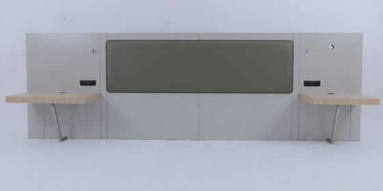 comprare Luxury Hilton Gaeden Inn Hotel Arredamento per camera da letto Modern King Testa con comodini fabbricazione online