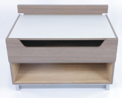 comprare Quartz Top Baggage Bench con cassetto stile moderno inglese dovetail fabbricazione online