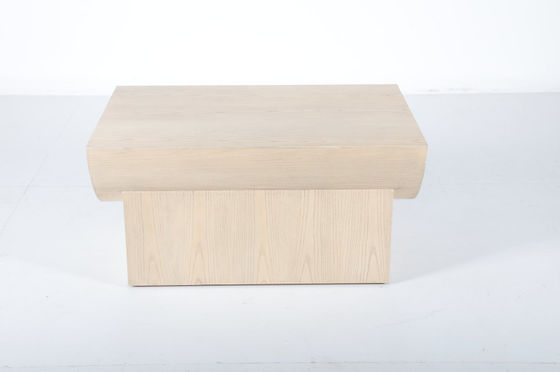 comprare Tavolo di fianco in legno massello a bordo arco per camera da letto di lusso Wabi-Sabi fabbricazione online