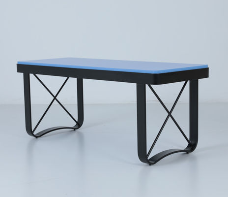 comprare Benjamin blu in alto quadrato Piccolo tavolino da caffè con base metallica stile moderno fabbricazione online