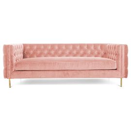 comprare Affitto rosa della mobilia di evento del tessuto del velluto della mobilia domestica con la base di legno solida Sofa Sets della gamba dorata del metallo 4 fabbricazione online