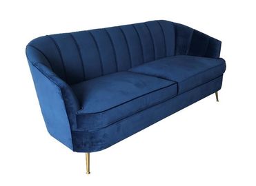 comprare Mobilia blu 2018 della tappezzeria del velluto dello strato del nuovo modello per il sofà locativo di nozze fabbricazione online