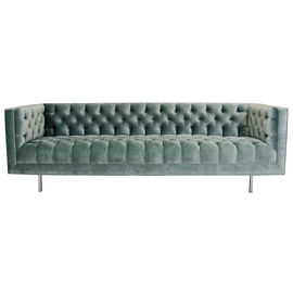 comprare Sofà classico di lusso del salone del velluto del recliner della mobilia europea con di base metallica dorato fabbricazione online