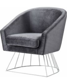 comprare poltrona europea moderna del velluto di stile di vendita calda 2018 con di base metallica fabbricazione online