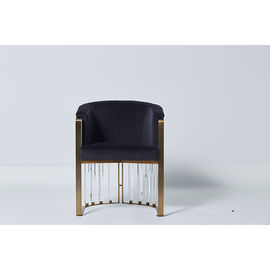 comprare Il salone della tappezzeria di modo si corica l'acrilico spesso pulito Blue Velvet con di base metallica fabbricazione online