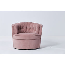 comprare La mobilia comoda di lusso del salone si corica il tessuto rosa del velluto con legno solido fabbricazione online