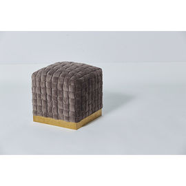 comprare Banco di legno solido dell'ottomano della camera da letto del velluto di Brown della tappezzeria con lunga vita fabbricazione online