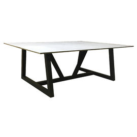 comprare Nuova pietra su misura o tavolino da salotto nero superiore di legno del salone di acciaio inossidabile fabbricazione online