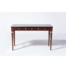 comprare Lo scrittorio di scrittura di legno antico del MDF con la noce impiallaccia le gambe di legno solide con il cassetto tre fabbricazione online