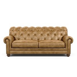 comprare Strato di cuoio genuino antico di Seater Sofa Chesterfield Tufted Sofa Set di stile 3 fabbricazione online